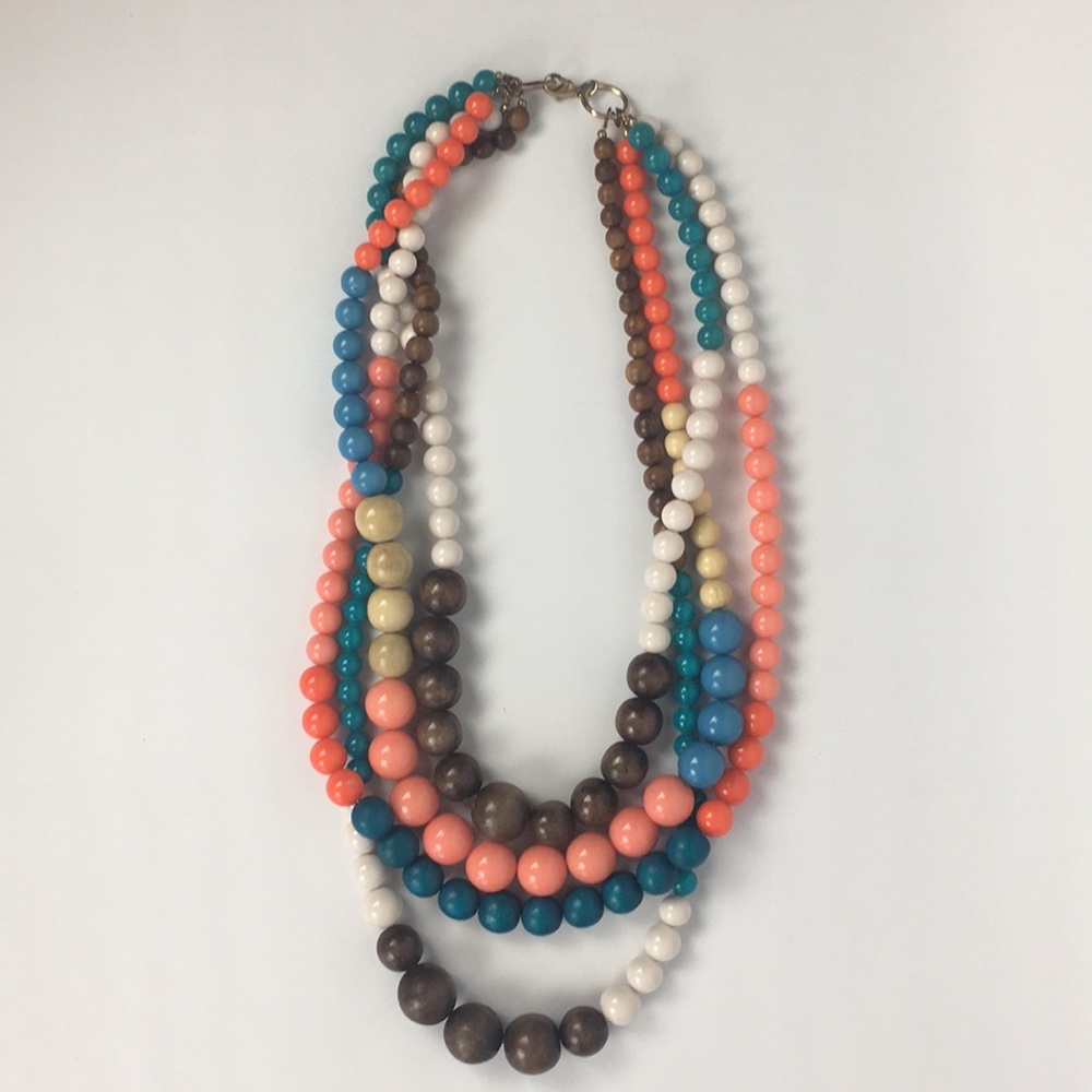 Anthropologie Mixed Bead Necklace